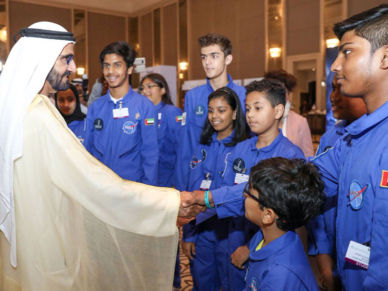 إليك سر اختيار الشيخ محمد بن راشد لرقم "813" للقمر الصناعي العربي